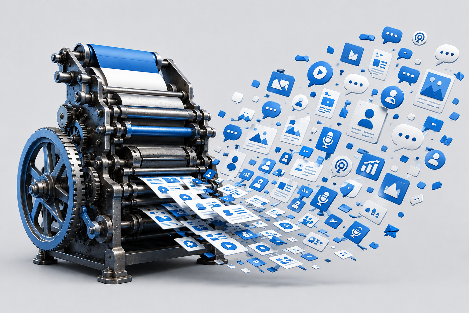 A storytelling machine turning brand ideas into content and social media assets